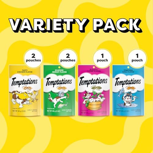 Temptations Classic Feline Favorites Crunchy Cat Treats, 3 oz, 6 Pack