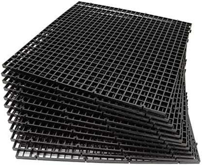 ALEGI 12 Pcs Aquarium Fish Tank Divider Plastic Egg Crate, L