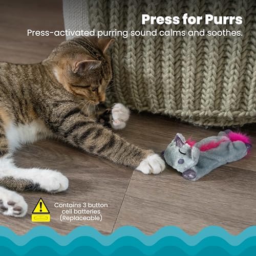 Catstages Petstages Purr Pillow Snoozin' Sloth Soothing Plush Cat Toy
