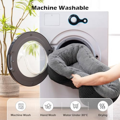 INVENHO Large Dog Beds Large Sized Dog, Washable Orthopedic Warming Soft Sleeping Durable with Anti-Slip Bottom