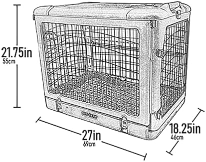 Pet Gear The Other Door 4 Door Steel Crate for Dogs/Cats, 27", Fog