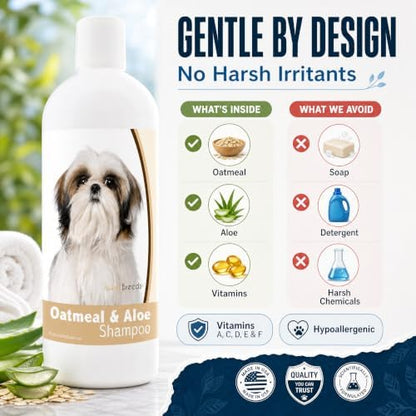 Healthy Breeds Shih Tzu Oatmeal Shampoo with Aloe 16 oz
