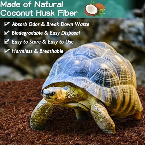Halatool 4 Pack Compressed Coconut Fiber Substrate for Reptiles