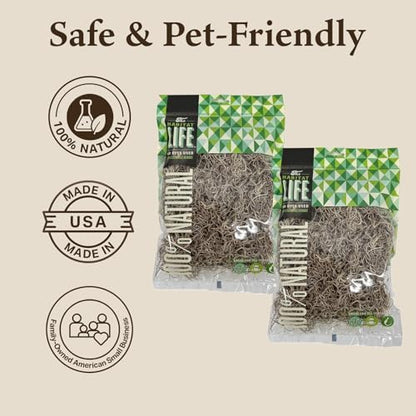 Spanish Moss for Terrarium Habitats, Small 2-Pack