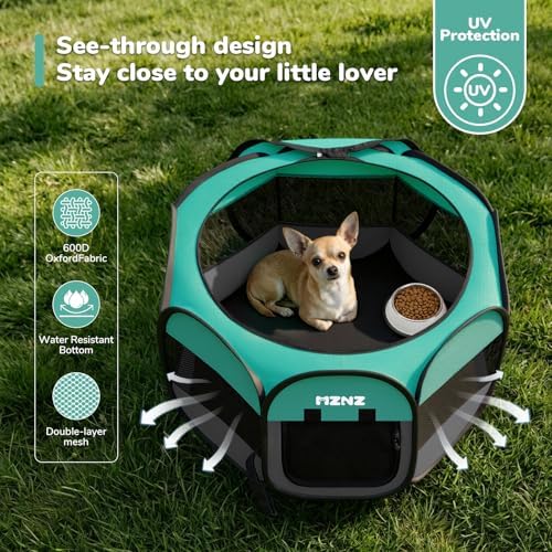 Dog Cat Small Animal Puppy Playpen Crate, Small, Blue