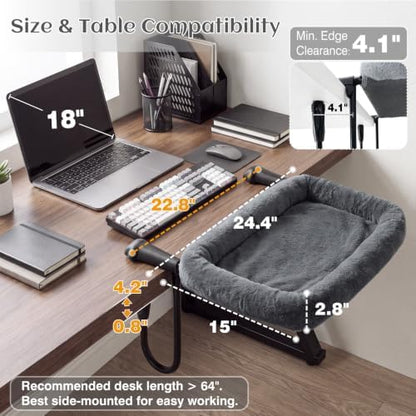 X-Large Cat Desk Bed for Cats 50lbs Extra-Sturdy & Heavy Duty