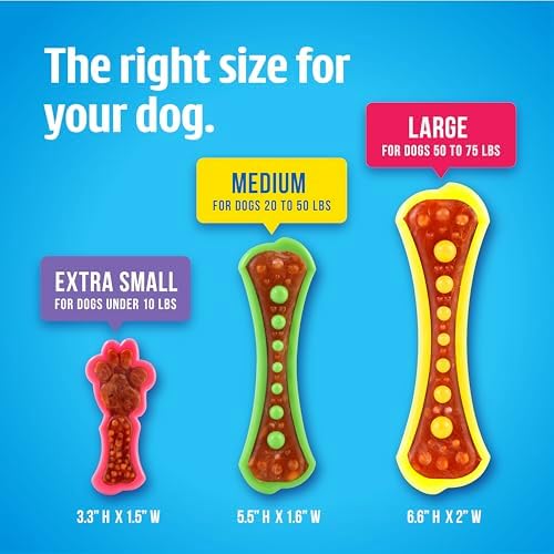 Hartz Chew 'n Clean Dental Duo Dog Treat & Chew Toy, Color Varies, X-Small (Pack of 48)
