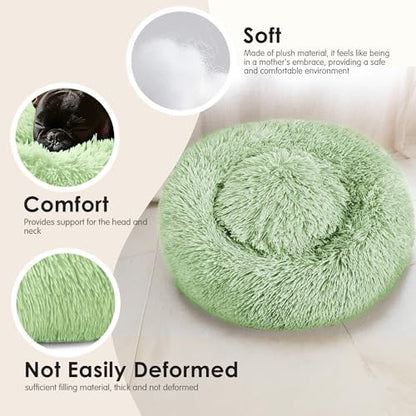 Extra Large Dog Beds, 36in Human Dog Anxiety Relief Comfort Bed (Green)