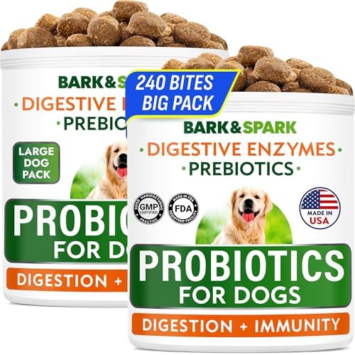BARK&SPARK Dog Probiotics - Digestive Health Supplement Chews