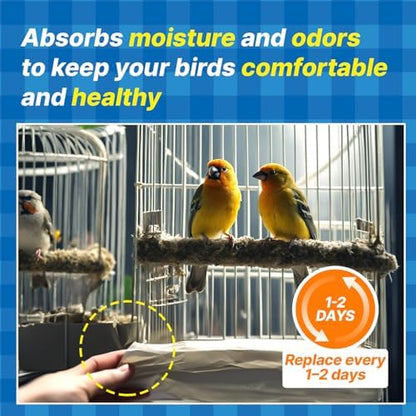 T TORTO9 Bird Cage Liner - 120 Paper Sheets, 9" x 12", 0.87 lb - Ideal for Pet Habitats, Bulk Pack for Long-Lasting Use, Newsprint Texture, Convenient Parcel Packaging