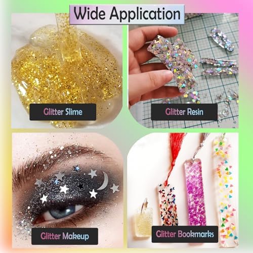 Laza 2g Chunky Glitter Mickey Mouse Shaped Confetti Nail Charms