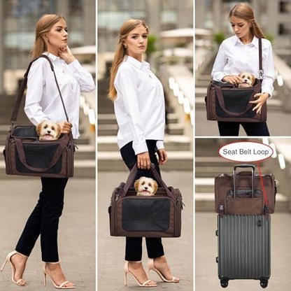 EliteField Deluxe Soft Pet Carrier for Cats and Dogs (3-Year Warranty)