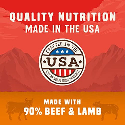 Stella & Chewy's Wild Red Jerky Nuggets - 90% Protein-Rich Beef & Lamb Dog Treats - Grain-Free Training Rewards for All Breeds - Made in USA - 6 oz Bag