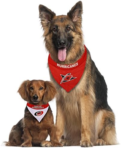 NHL CAROLINA HURRICANES BANDANA for DOGS & CATS, Large/X-Large. - Cute & Stylish Bandana! The Perfect HOCKEY FAN Scarf Bandana, great for Birthdays or any Party!