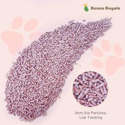 2pcs Pack (6L x 2) Tofu Cat Litter, Clumping Kitty Litter, Flushable,Pea Fiber,Dust Free, Odor Control, Low Tracking, Lightweight (Lavender)