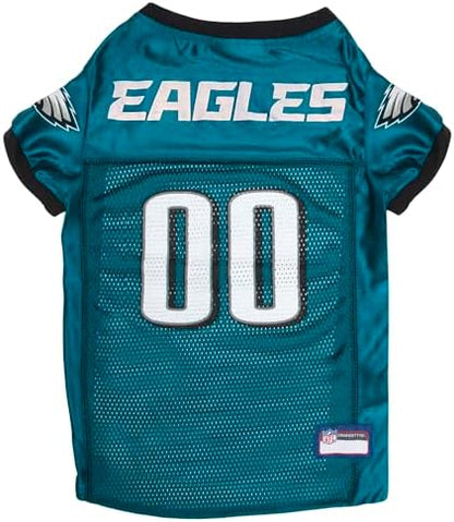 Pets First NFL Philadelphia Eagles Dog Jersey, Size XX-Large, Football Shirt Costume for Pet, Dog Sports T-Shirt, NFL Team Clothing for Cats, Licensed Pet Apparel Available in 7 Sizes and 32 Teams