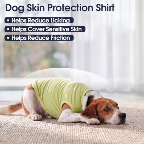 IECOii 2 Pack Dog Surgery Recovery Shirt Sleeveless Lightweight Dog Tshirt
