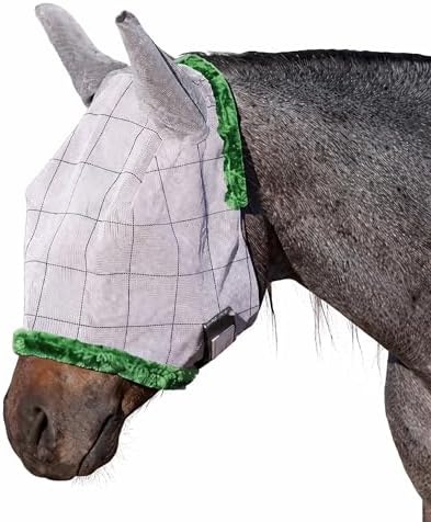 Farnam SuperMask II Horse Fly Mask Basic, Protects Eyes, Large Size