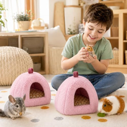 Guinea Pig Hideout with Removable Cooling Mat, Small Animal Bed