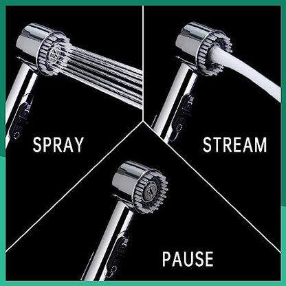 3 Mode Dog Shower Attachment with Long Hose & Outdoor Adapter