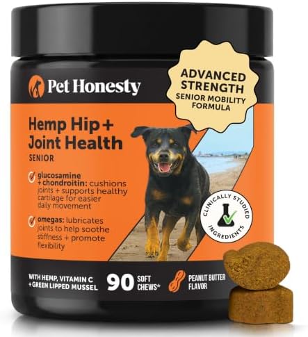 Pet Honesty Vet Recommended Hip and Joint Supplement for Dogs, 90 Count