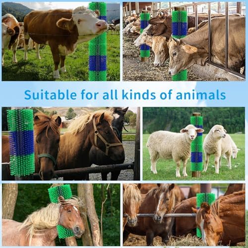 Livestock Scratching Brush for Horse Goat Cattle Cow Sheep Pig