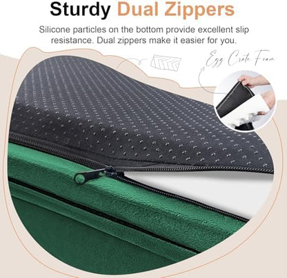 NANUYA Orthopedic Dog Bed for Large Dogs, 36 x 27 Inch, Emerald