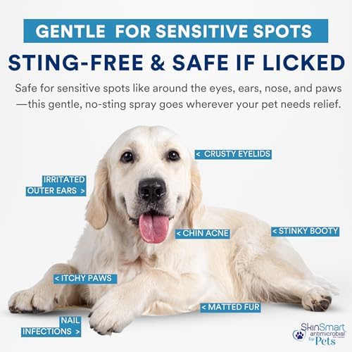 SkinSmart Antimicrobial Wound Care for Pets, Hypochlorous Acid Spray, 8 oz