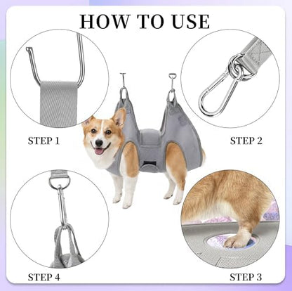 PatiencET Dog Grooming Hammock Kit