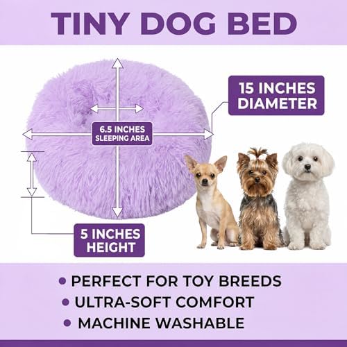 Tiny Dog Bed for Extra Small Dogs for Chihuahua Pomeranian Toy Poodle
