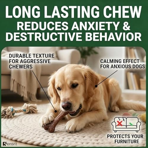 Dog Dental Chews Teeth-Cleaning Bones - 10 Oz (285g) Long Lasting Dental Care Treats for Dogs, Edible Chew Bones for Plaque & Tartar Removal, Healthy Chicken Flavor Dog Treats for All Breeds