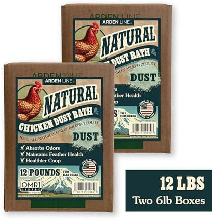 Zeolite Chicken Dust Bath, 24 lb, Natural Mineral Dust Bath for Chickens