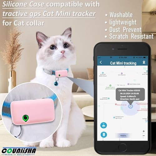 Silicone Holder Compatible for tractive cat mini Tracker for cat Collar