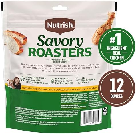 Nutrish Savory Roasters Dog Treats with Chicken, 12 oz. Pouch (Rachael Ray)