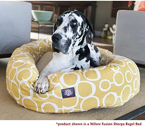 Majestic Pet 24" Charlie Gray Sherpa Bagel Bed