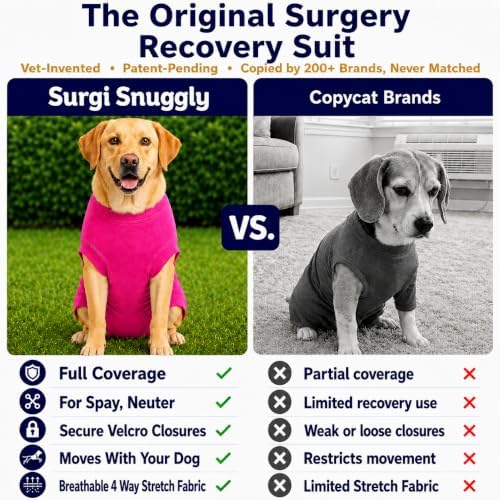Surgi Snuggly Dog Surgery Recovery Suit, Cone Alternative, Spay/Neuter XLL