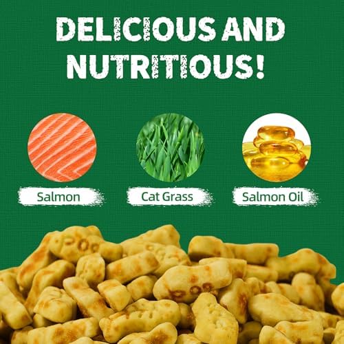 Just Try 36 OZ Cat Grass Treats with Salmon Oil