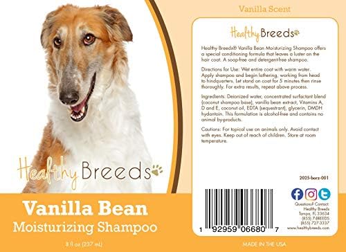 Healthy Breeds Borzois Vanilla Bean Moisturizing Shampoo 8 oz