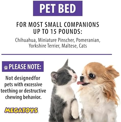 Megatoys Hot Wheels Plush Car Pet Bed – Themed Blue Car Design for Dogs and Cats with Toy Steering Wheel and Tire
