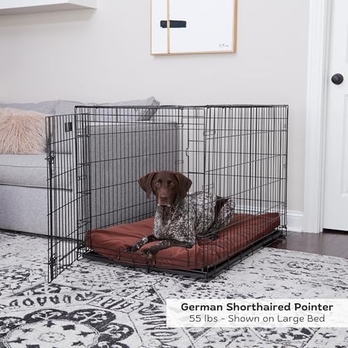 Happy Hounds Cooper Deluxe Reversible Crate Pad - Large - Burgundy