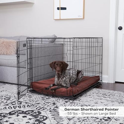 Happy Hounds Cooper Deluxe Reversible Crate Pad - Large - Burgundy