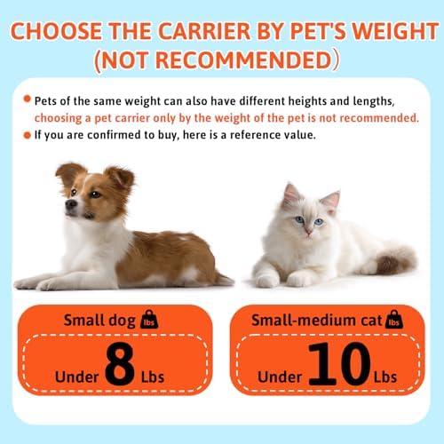 Petskd Top-Expandable Small Pet Carrier 17"x12"x8.5" Airline Approved