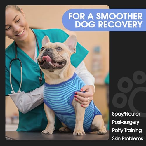 FUAMEY Recovery Suit for Dogs After Surgery,Soft Breathable Dog Bodysuit