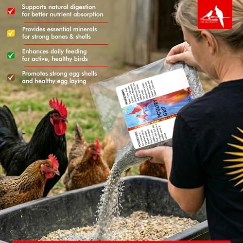 Morning Bird Poultry Grit for Chicken, Mineral-Rich Chicken Grit Formula for Digestion & Calcium Support, 4.5 lbs (3-Pack, 1.5 lbs Each)