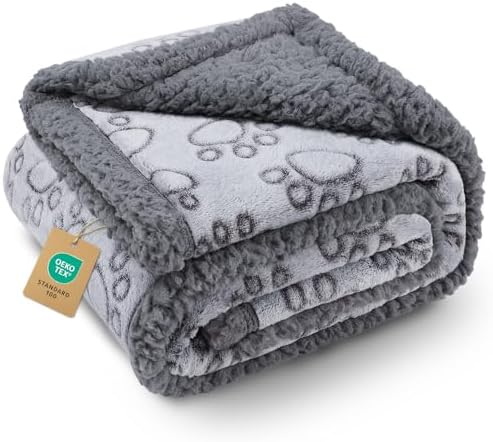 Luciphia Waterproof Dog Blanket Reversible Sherpa Fleece for Small Dogs Cat