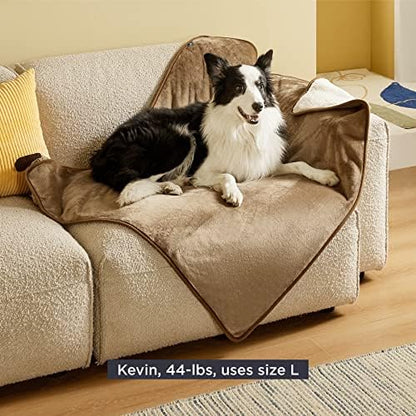 Bedsure Waterproof Dog Blankets for Large Dogs Sherpa Fleece Throw, 40X50
