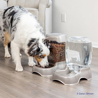 Petmate Pet Cafe Cat and Dog Water Dispenser - Water Bowl for Cats and Dogs, USA Made, Pearl Ash Blue, 1.5 GAL (Pack of 4)