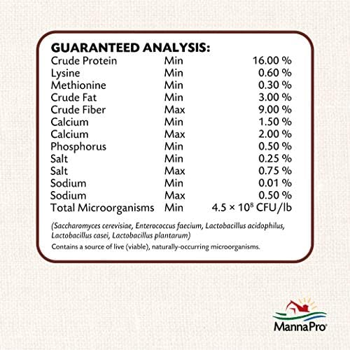 Manna Pro All Flock Crumbles with Probiotics, Chicken & Duck Food, 8 lb Bag