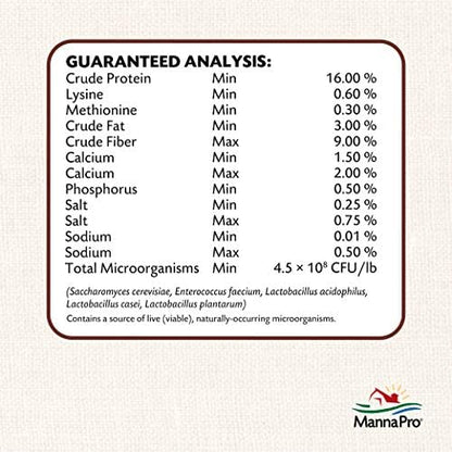 Manna Pro All Flock Crumbles with Probiotics, Chicken & Duck Food, 8 lb Bag