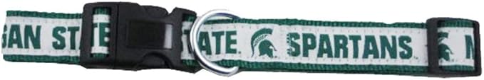 COLLEGE MICHIGAN STATE SPARTANS Dog Collar, Medium